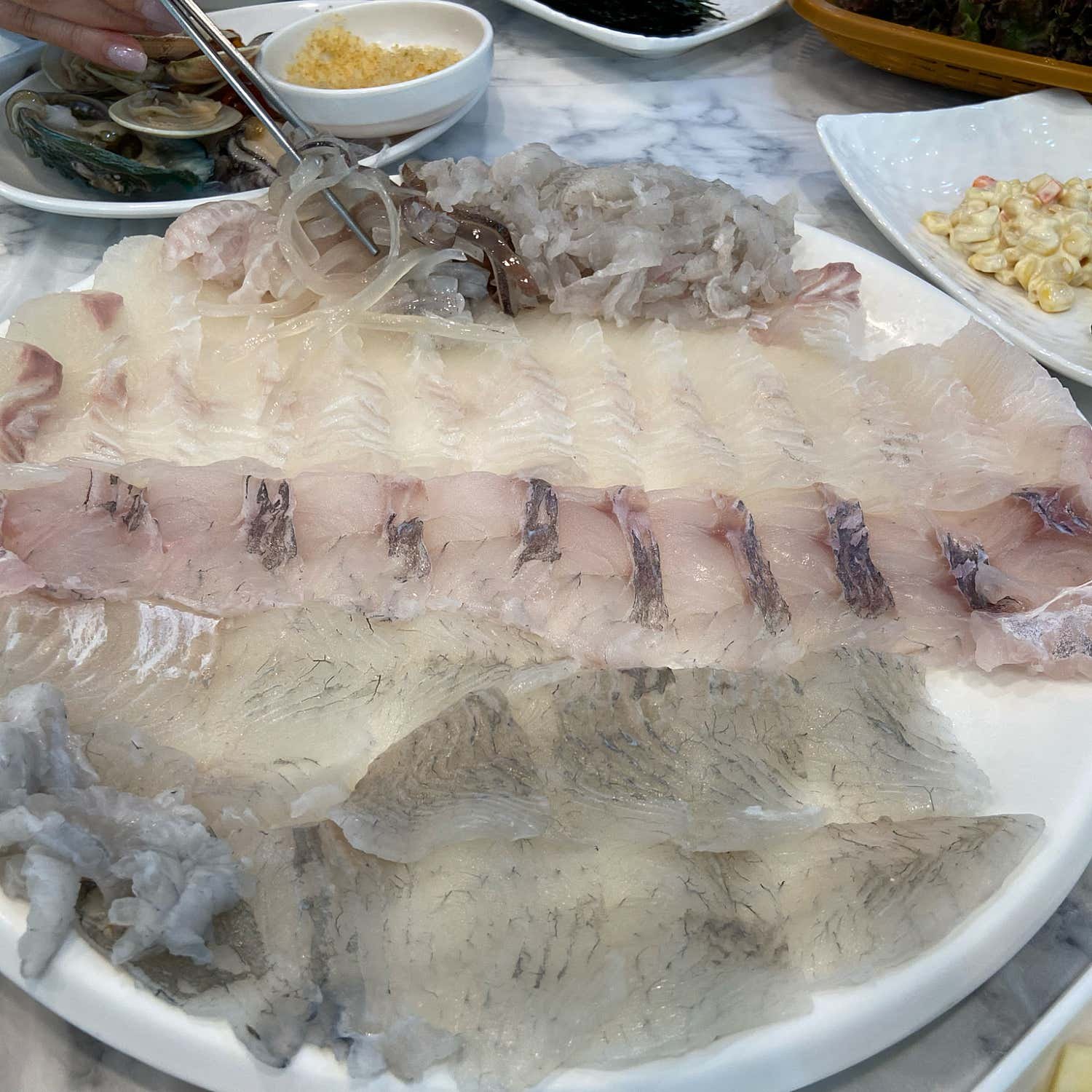 옛포구횟집 대표 메뉴