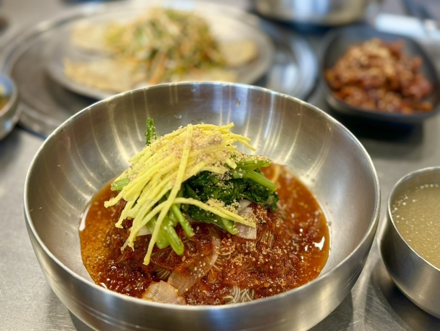 순천 고기집 육안 자가제면 냉면