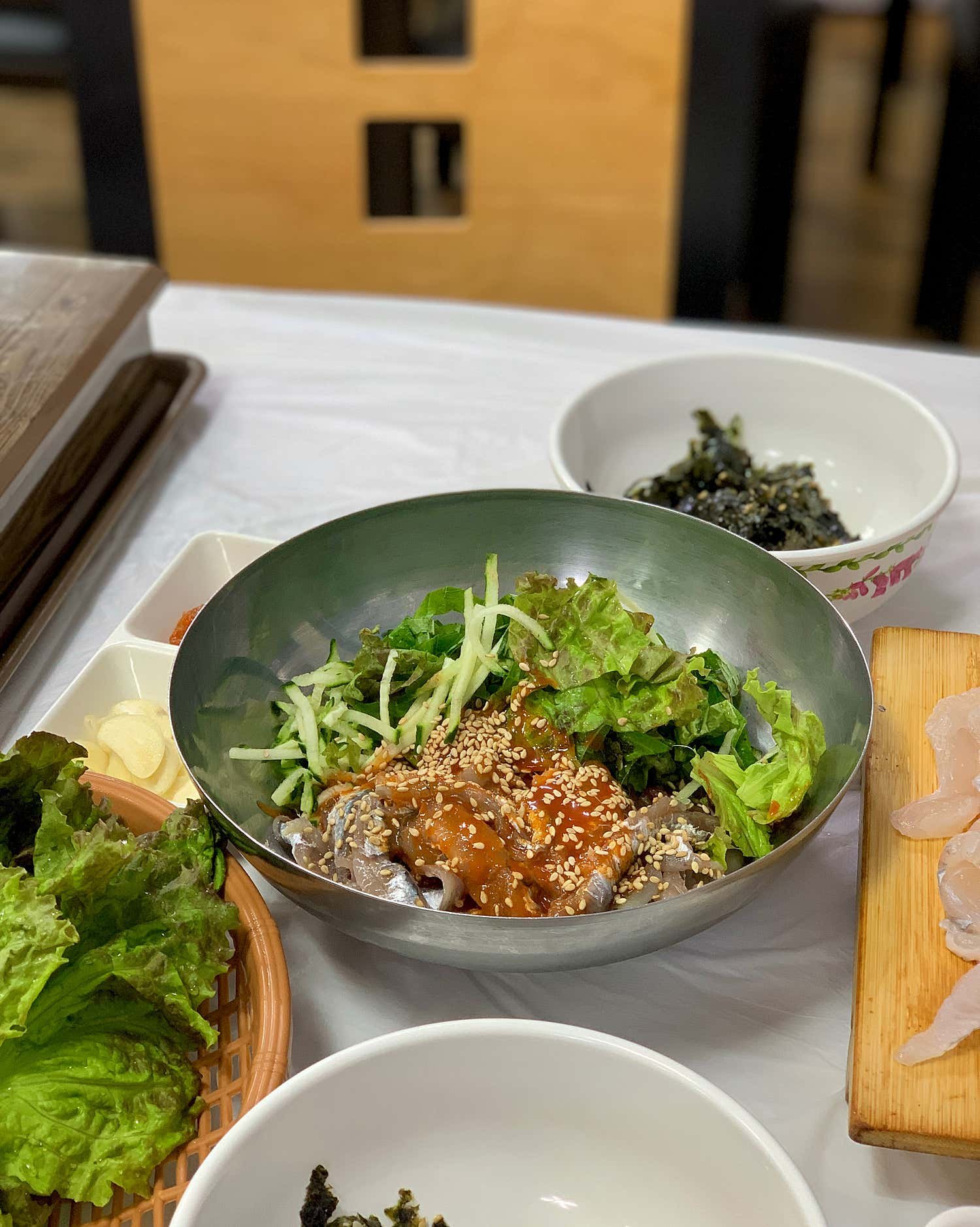 충청도회초장 통영행복밥상 멍게비빔밥